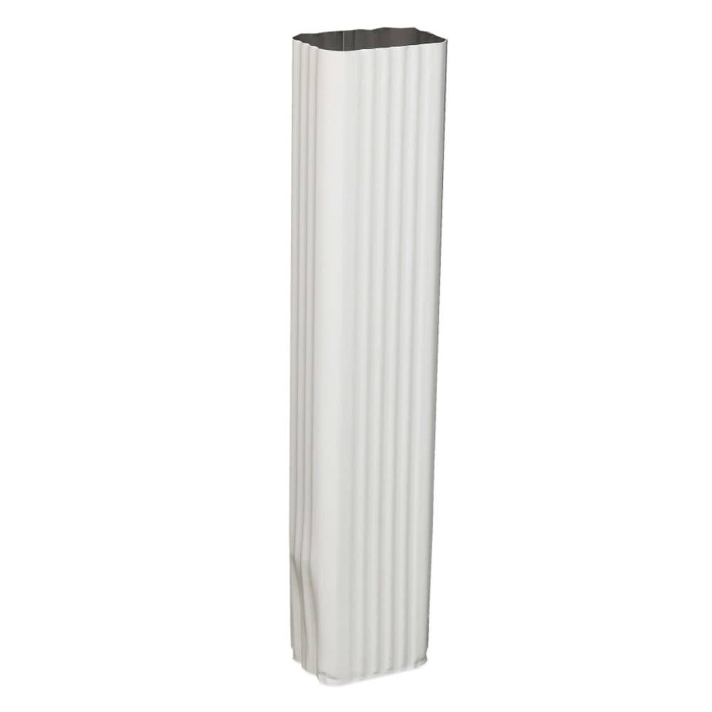 Amerimax Aluminum 15-in White Downspout Extension | 47075HP