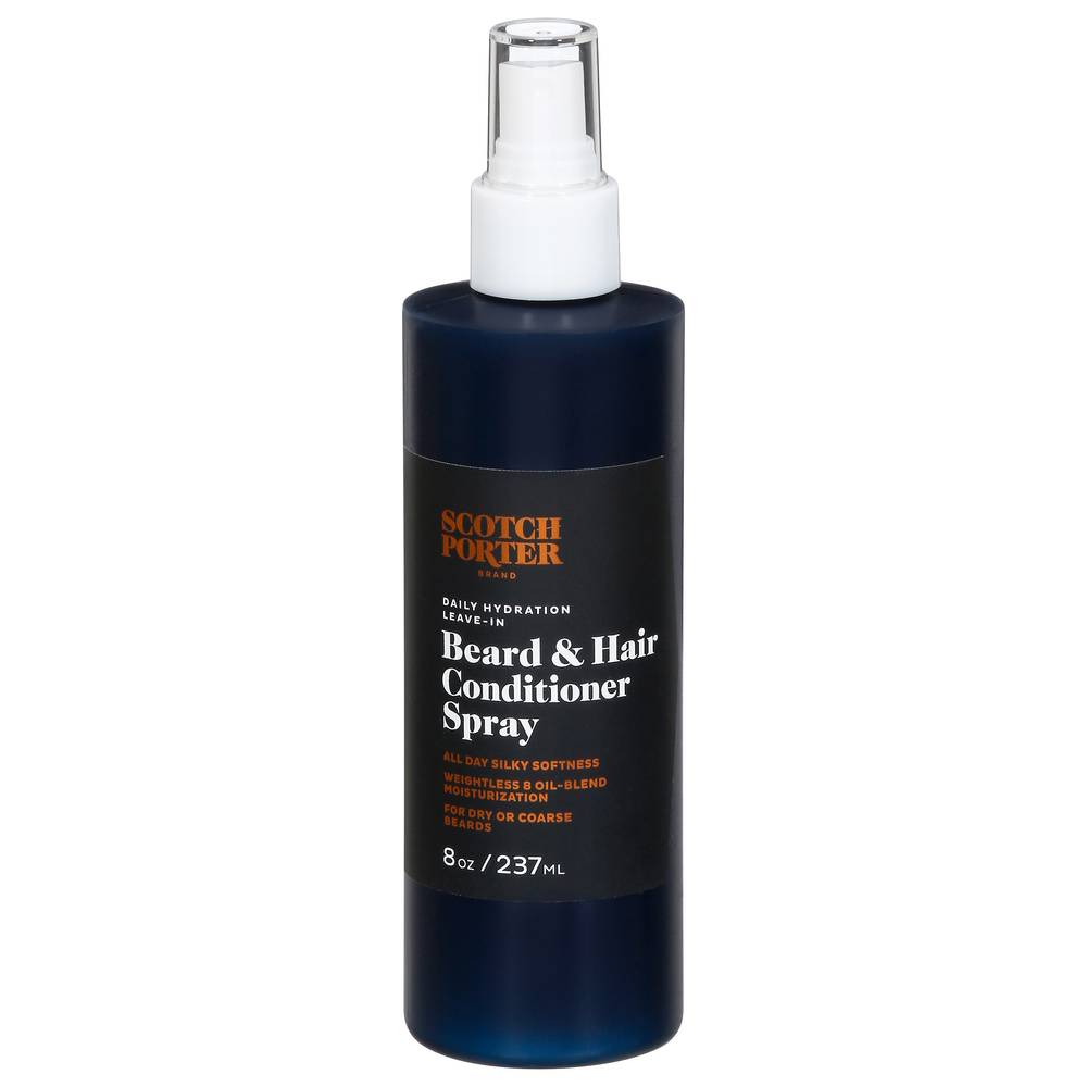 SCOTCH PORTER Daily Hydration Leave-In Beard & Hair Conditioner Spray (8 oz)