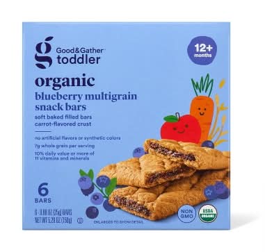 Good & Gather Organic Blueberry Multigrain Snack Bars, 12M+, Carrot (0.88 oz, 6 ct)