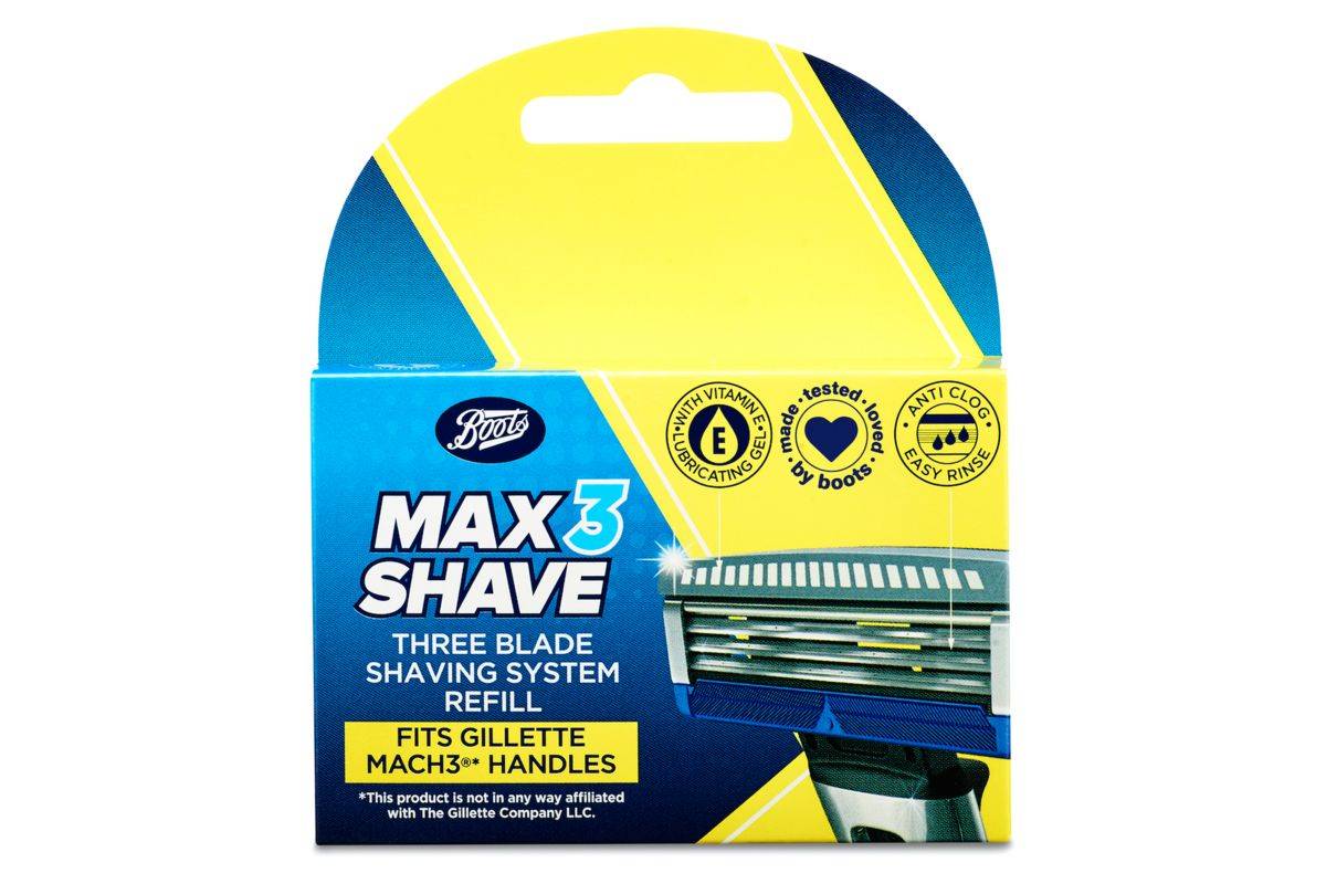 Boots Max3 Shave Three Blade Shaving System Refill