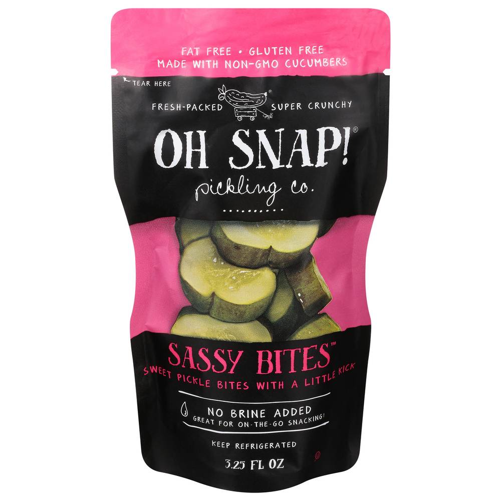 OH SNAP! Fat & Gluten Free Sassy Sweet Pickle Bites (3.25 fl oz)