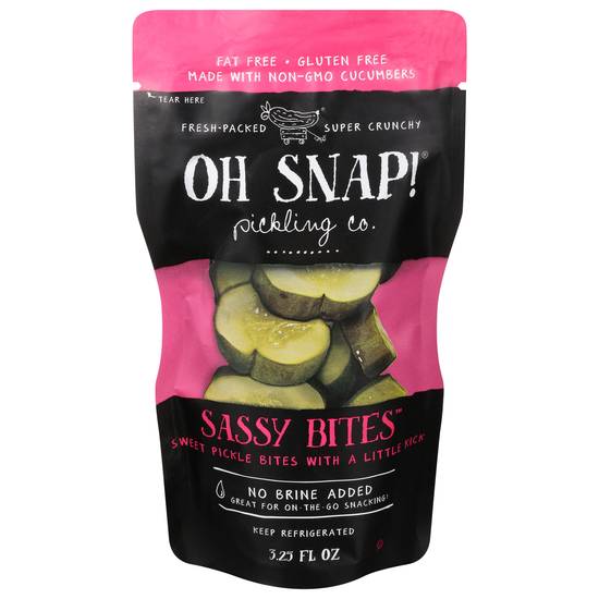 Oh Snap! Fat & Gluten Free Sassy Sweet Pickle Bites (3.3 fl oz)