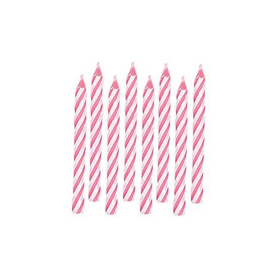 Card and Party Giant Birthday Candy Stripe Spiral Candles (1 pack)