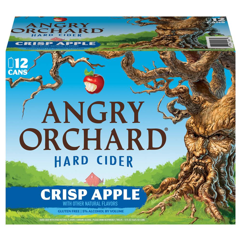 Angry Orchard Crisp Apple Hard Cider Beer (12 pack, 12 fl oz)