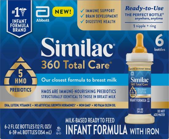 Similac 360 Total Care Infant Formula With Iron (6 ct)