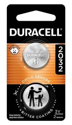 Duracell Cr2032 Lithium Coin Batteries 3v (2 ct)