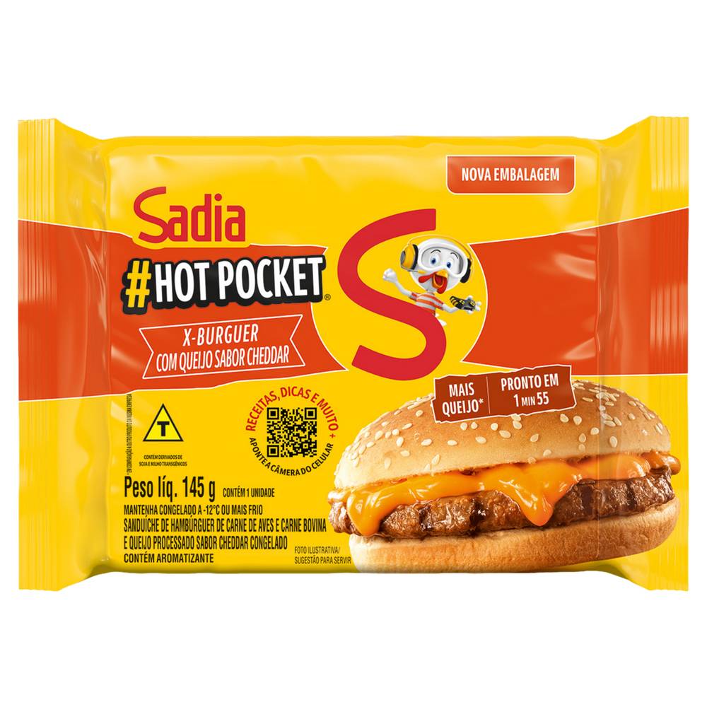Sadia sanduíche congelado x-cheddar cremoso hot pocket