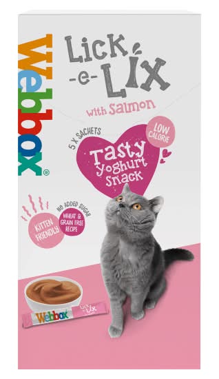 Webbox Lick-E-Lix With Salmon Tasty Yoghurty Treat (5 pack)