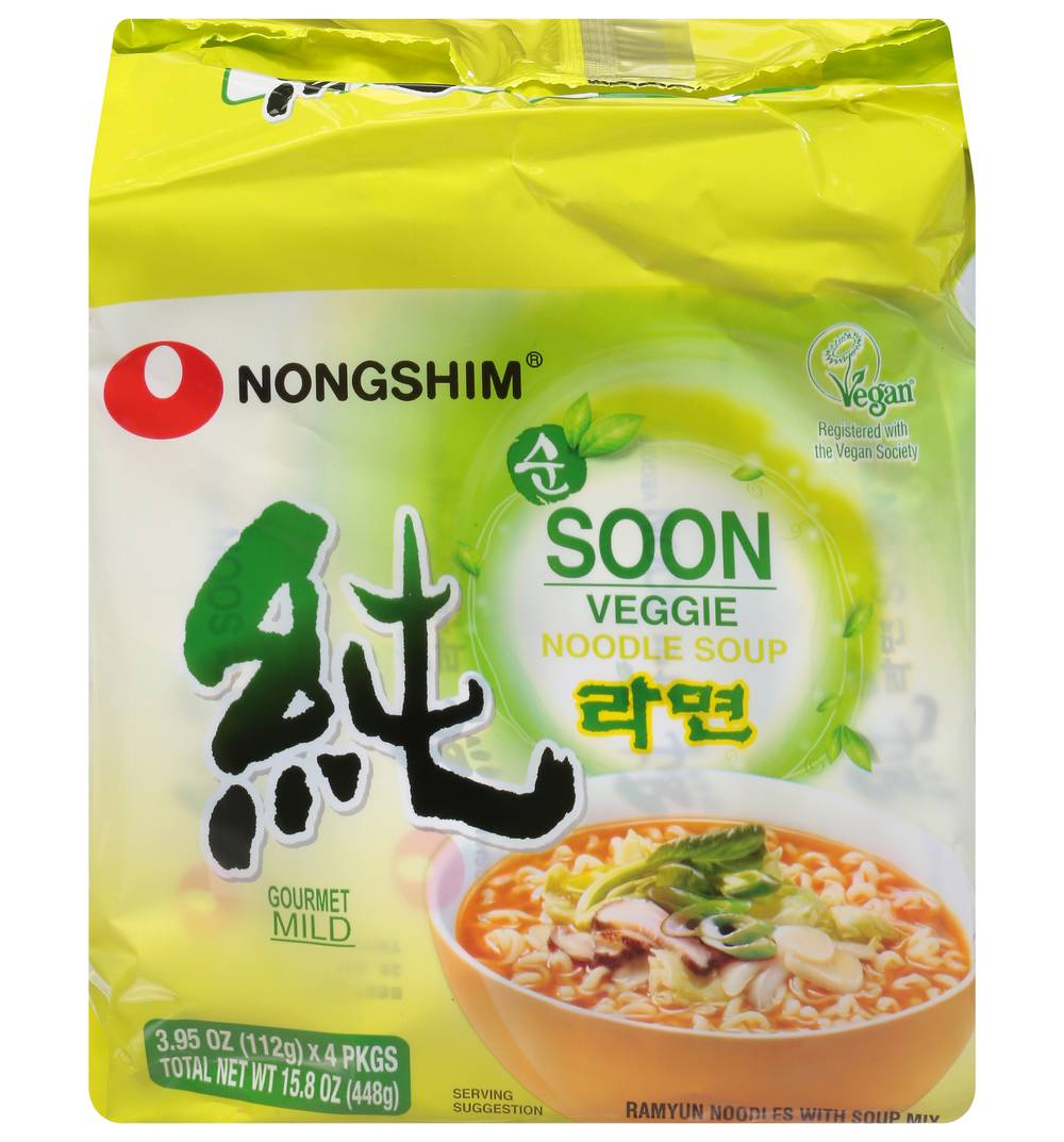 Nongshim Family pack Mild Soon Veggie Noodle Soup (15.8 oz)