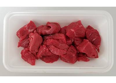 牛肉カレー用（オーストラリア産）　１パック(130ｇ～210ｇの間でお届け)