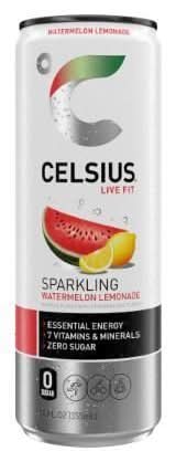 Celsius Live Fit Sparkling Energy Drink, Watermelon-Lemonade (12 fl oz)