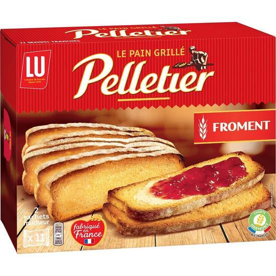 Lu - Pelletier pain grillé froment