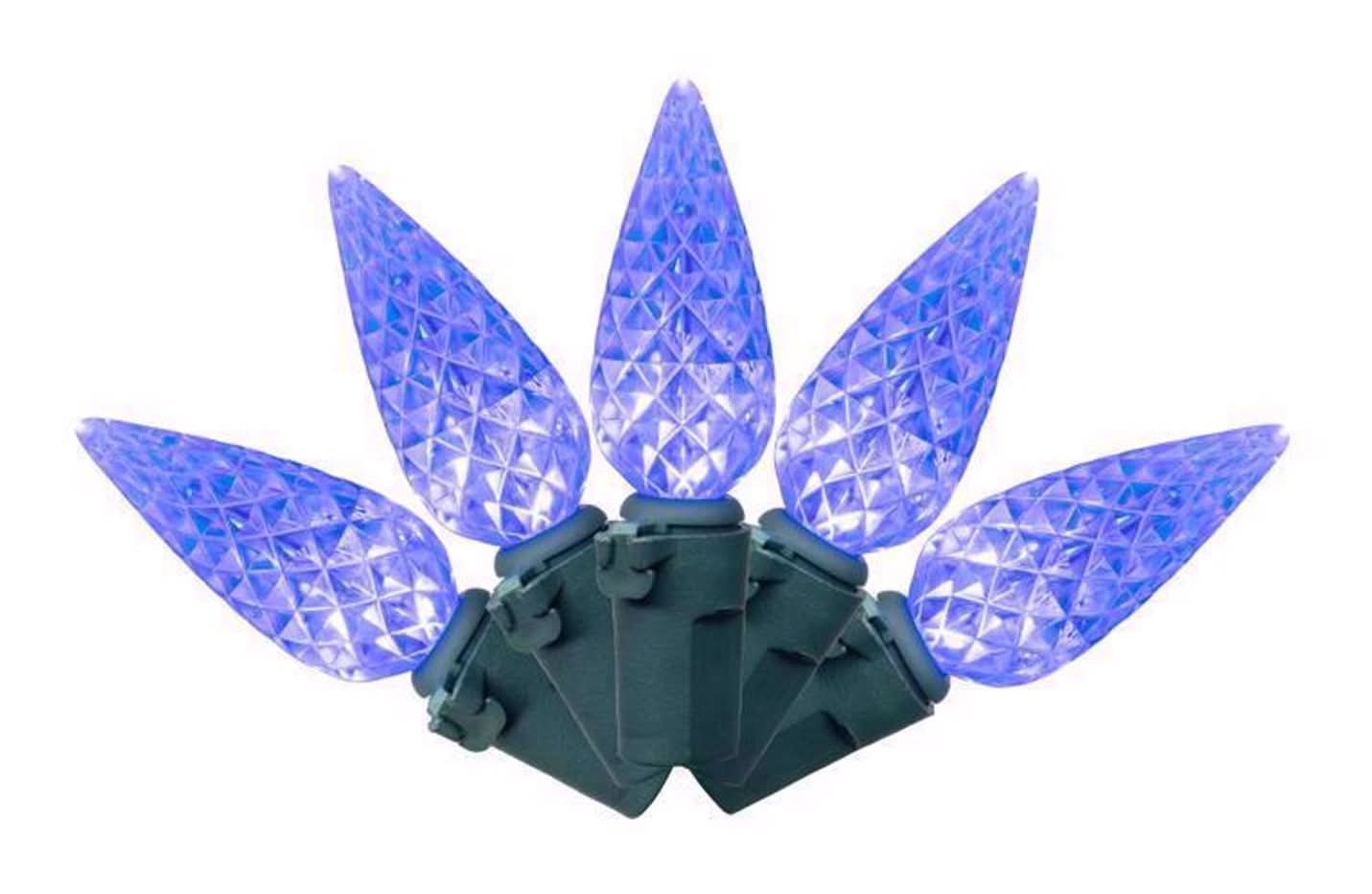 Celebrations Classic Led C6 Blue 100 Ct String Christmas Lights 24.75 Ft.