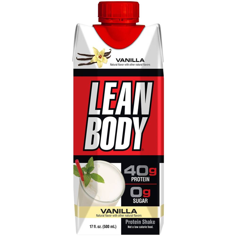 Lean Body Protein Shake, Vanilla (12 x 17 fl oz)