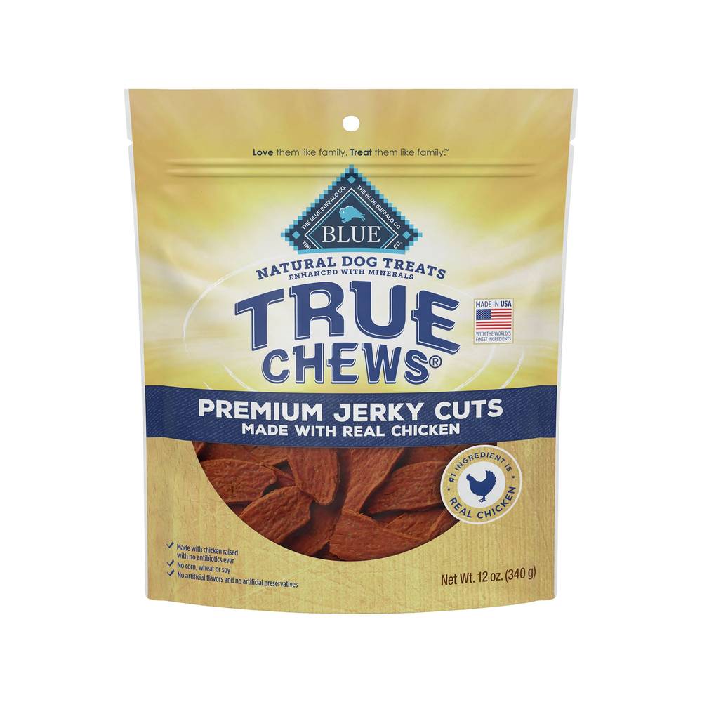 Blue Buffalo® True Chews Premium Jerky Cuts All Life Stages Treat Dog Treats - Natural, Chicken (Flavor: Chicken, Size: 12 Oz)
