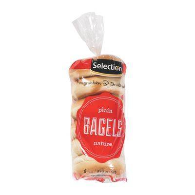 Selection Plain Bagels (6 units)