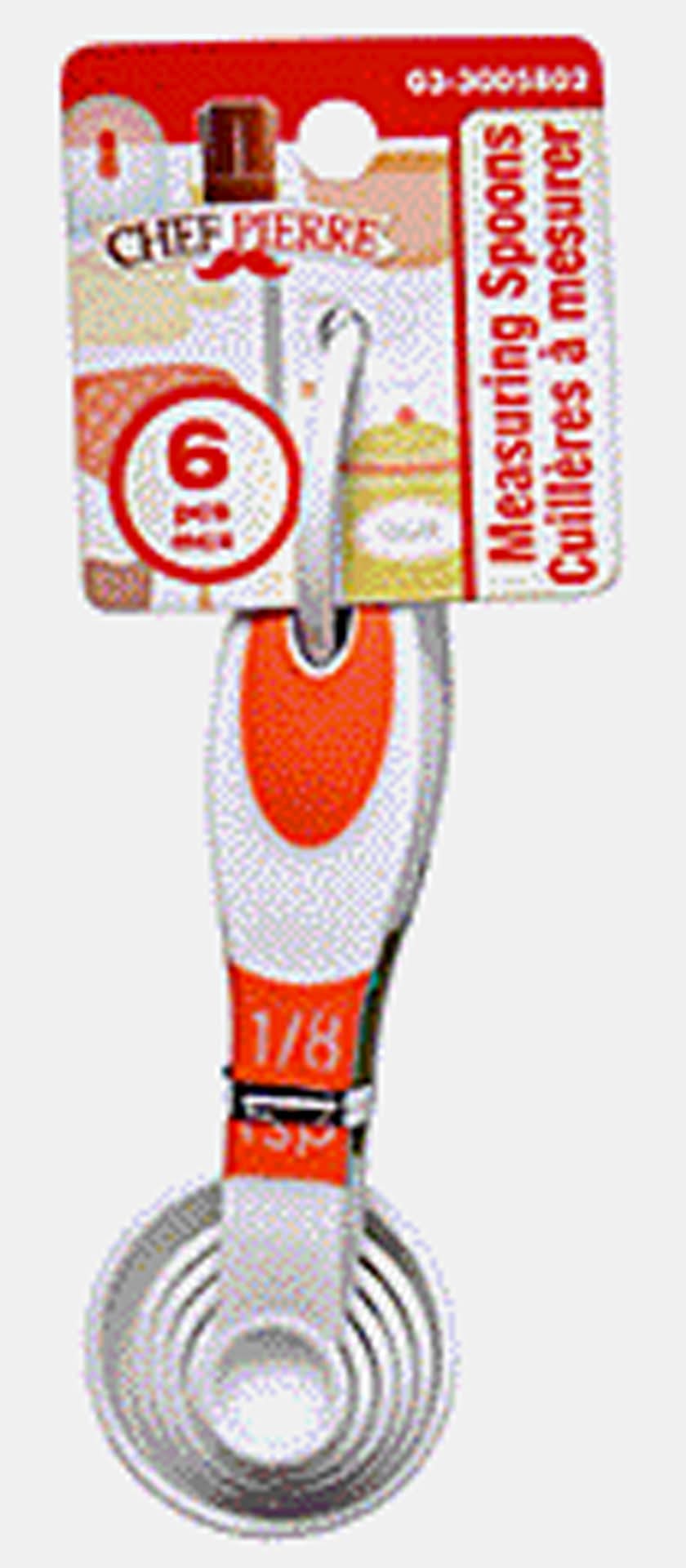 Chef Pierre Plastic Measuring Spoon Set (6 ct)