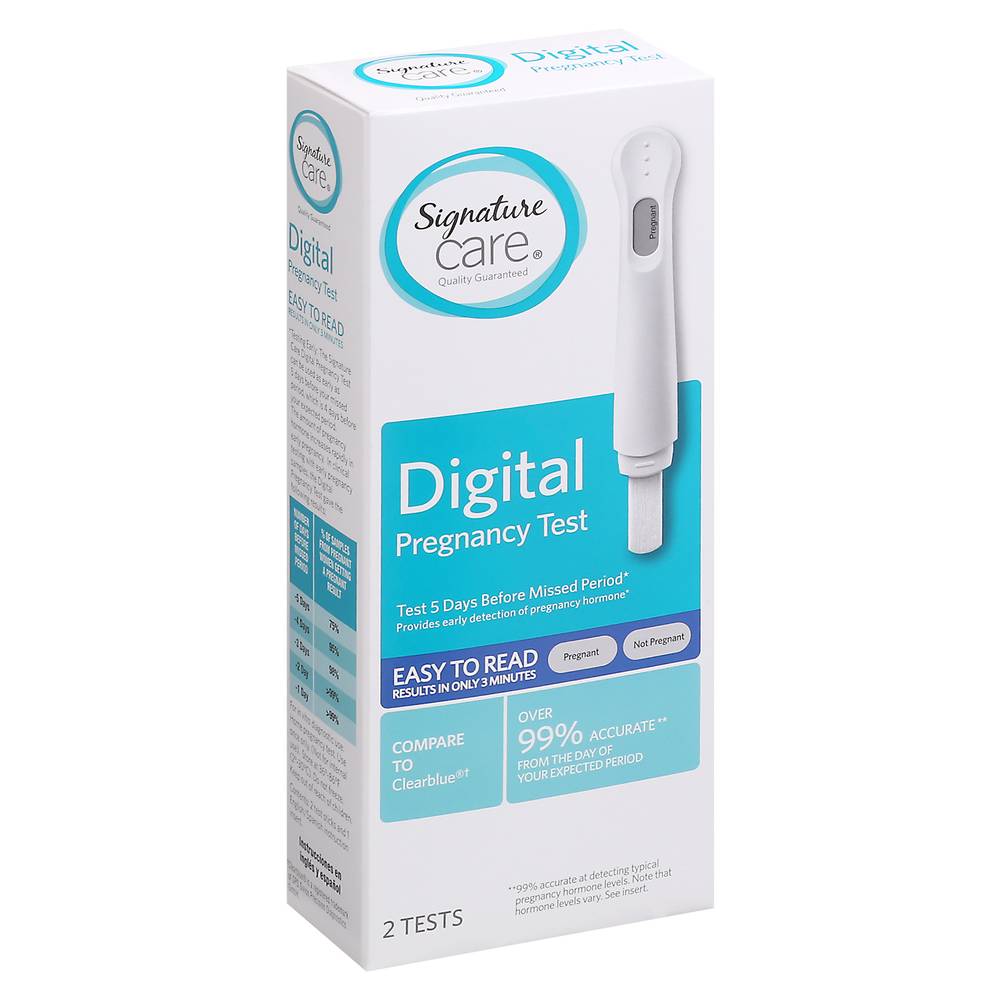 Signature Care Digital Pregnancy Test ( 2 ct)