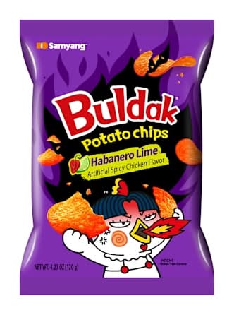 Buldak® Flavored Potato Chips 4.23oz Habanero Lime