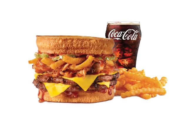 Double BBQ Pulled Pork Frisco Burger Combo