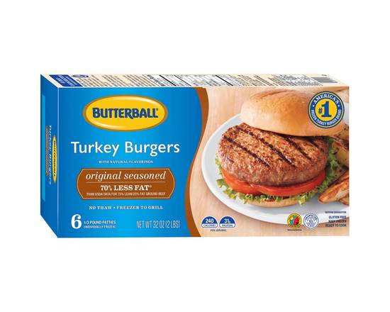 Butterball · Original Seasoned Turkey Burgers (6 ct)