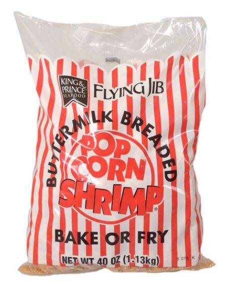 Frozen King & Prince Flying Jib Buttermilk Popcorn Shrimp - 2.5 lb box