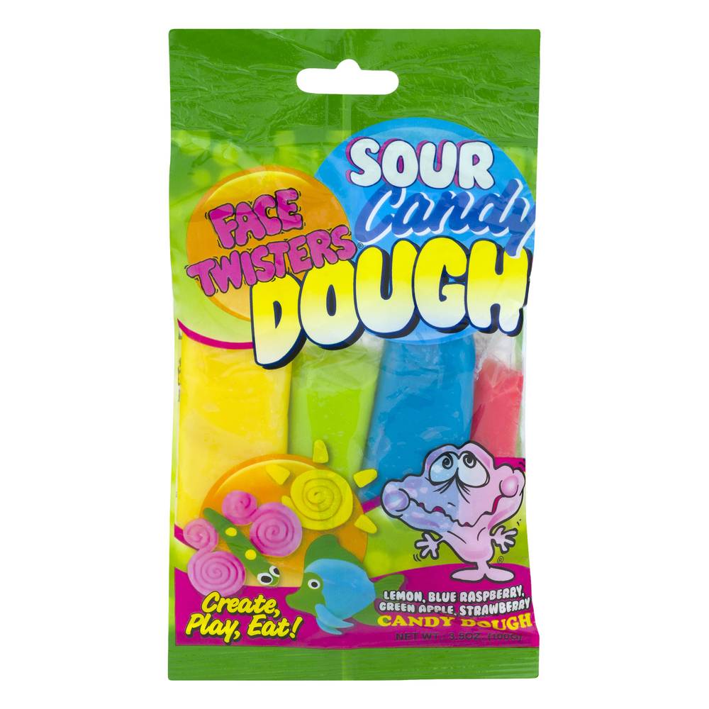 Face Twisters Sour Sour Candy Dough (3.5 oz)