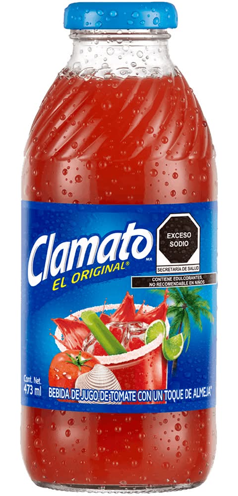 Clamato · Cóctel con jugo de tomate y almeja (473 ml)