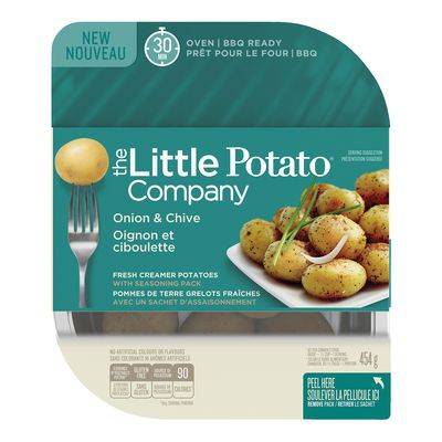 The Little Potato Company · Pommes de terre grelots fraîches à l'oignon et à la ciboulette (454 g) - Onion & chive flavoured fresh creamer potatoes (454 g)