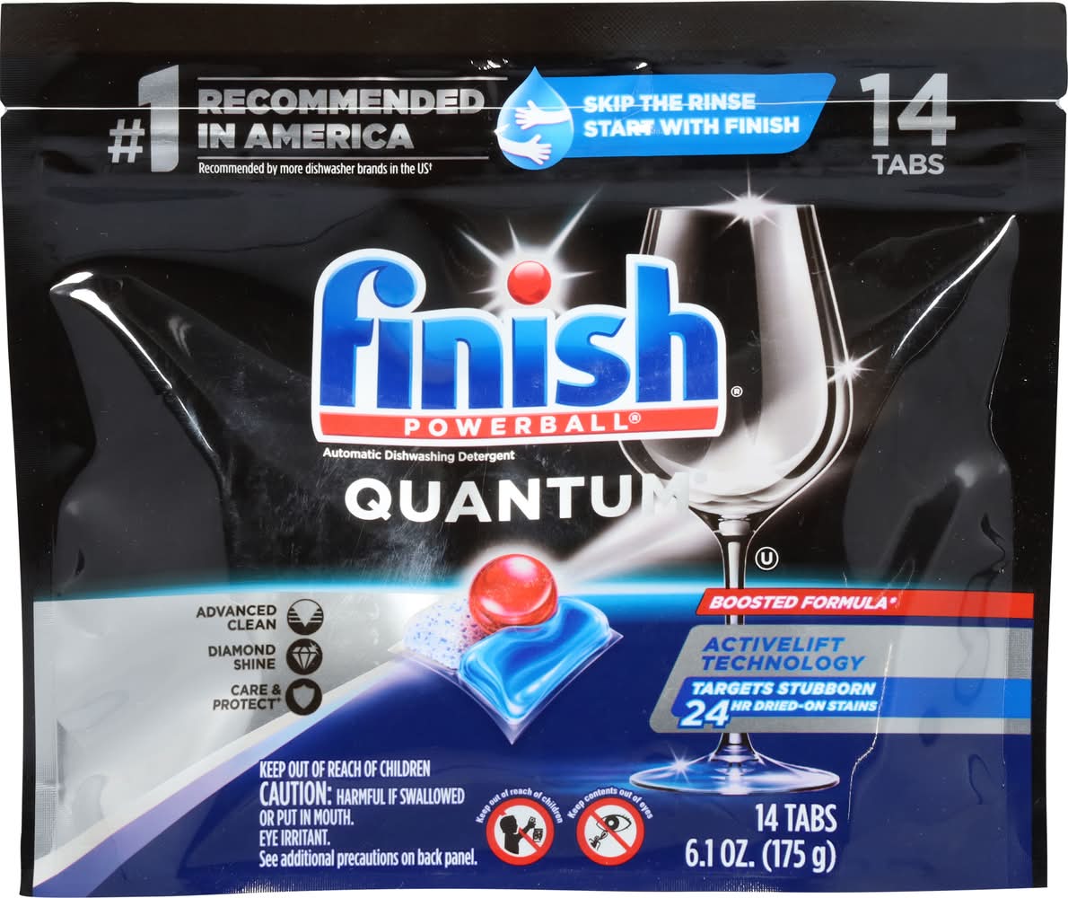 Finish Powerball Quantum Automatic Dishwashing Detergent (6.1 oz, 14 ct)