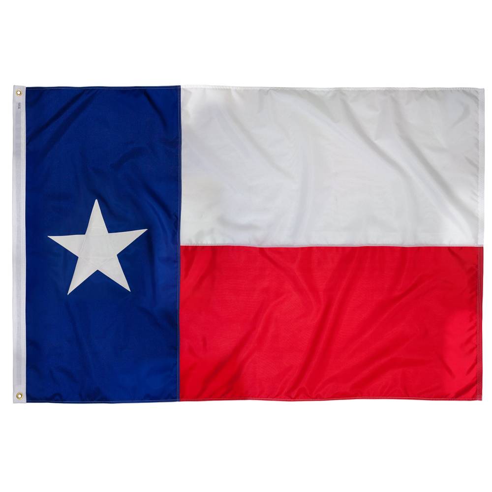 Valley Forge Flag 5.23-ft W x 2.92-ft H State Texas State Flag | TX3-T-L