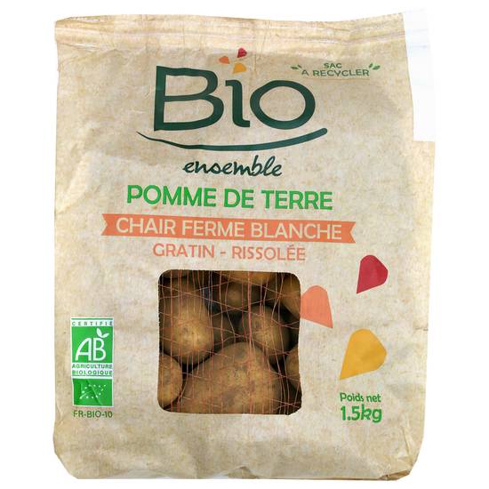 Pomme de terre de consommation Bio - Bio Ensemble - Sachet 1,5kg