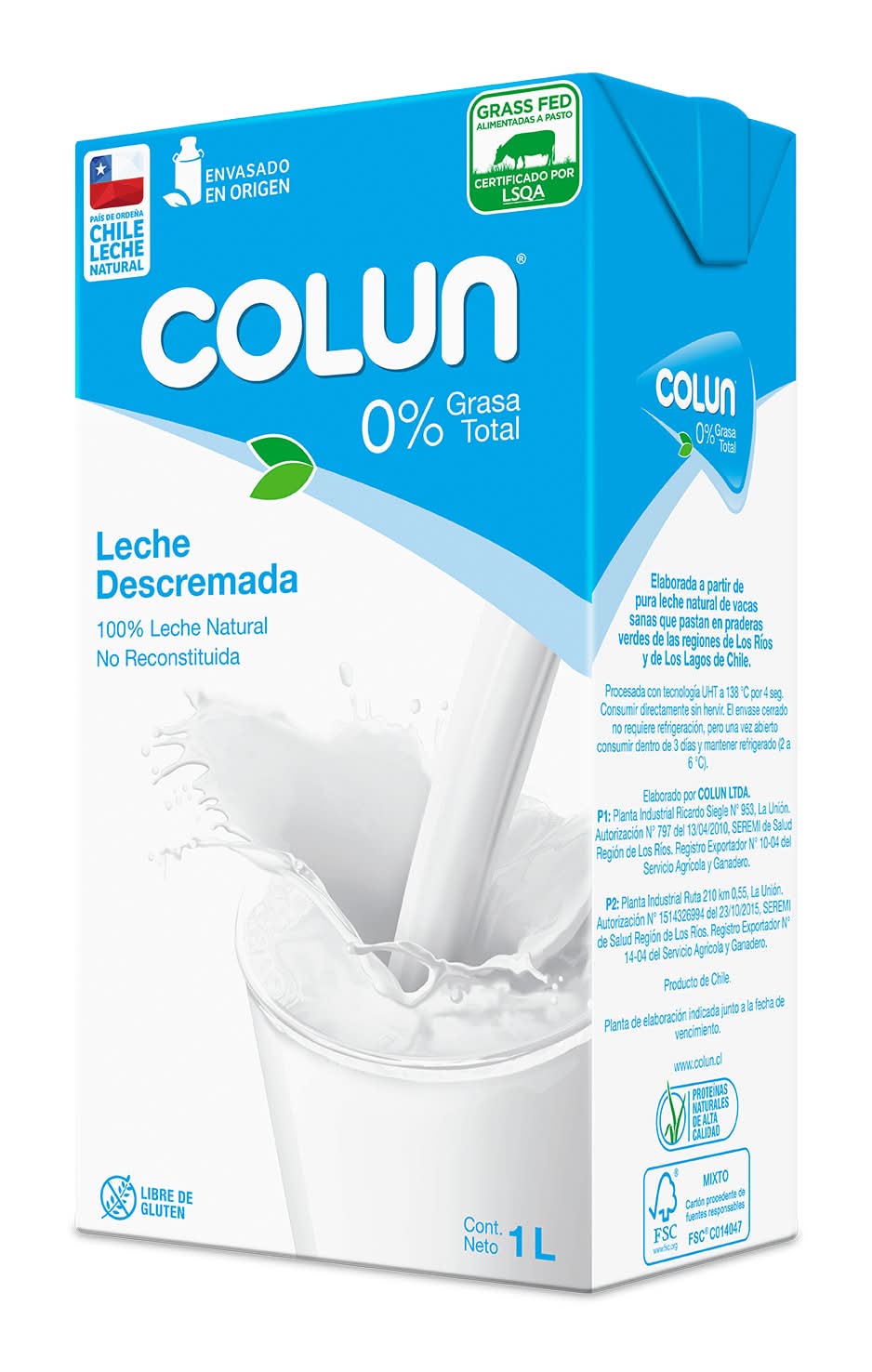 Colun · Leche descremada (1 L)
