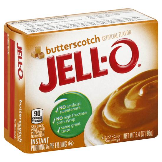 Jell-O Butterscotch Flavor Pudding & Pie Filling Mix (3.4 oz)