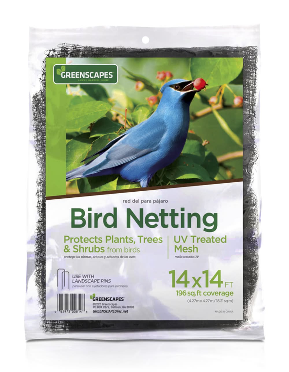 Greenscapes 14 Ft. L X 14 Ft. W 1 Pk Bird Netting