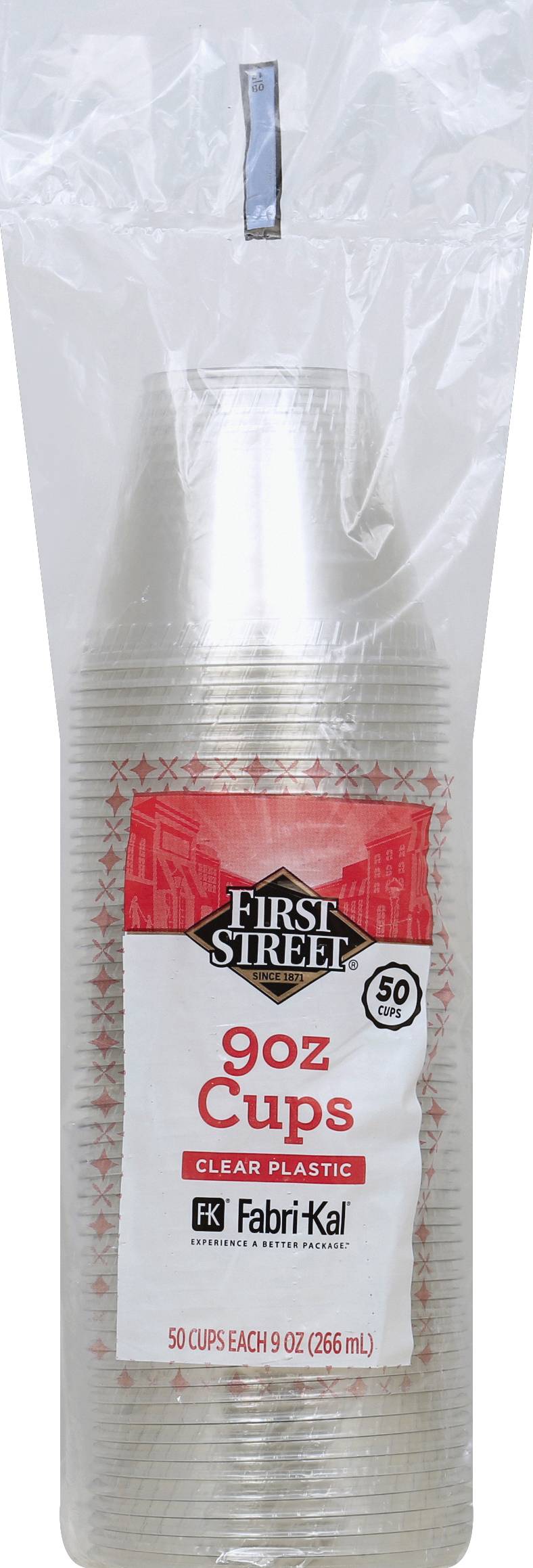 First Street Clear Plastic Pet Cup 9 oz (50 ct)