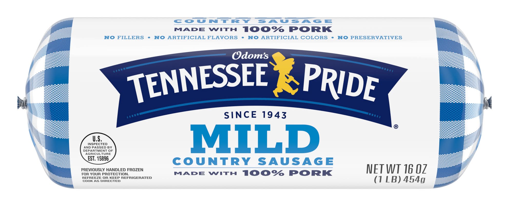Odom's Tennessee Pride Mild Country 100% Pork Sausage (16 oz)