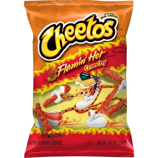 Cheetos Crunchy Flamin' Hot Cheese Flavored