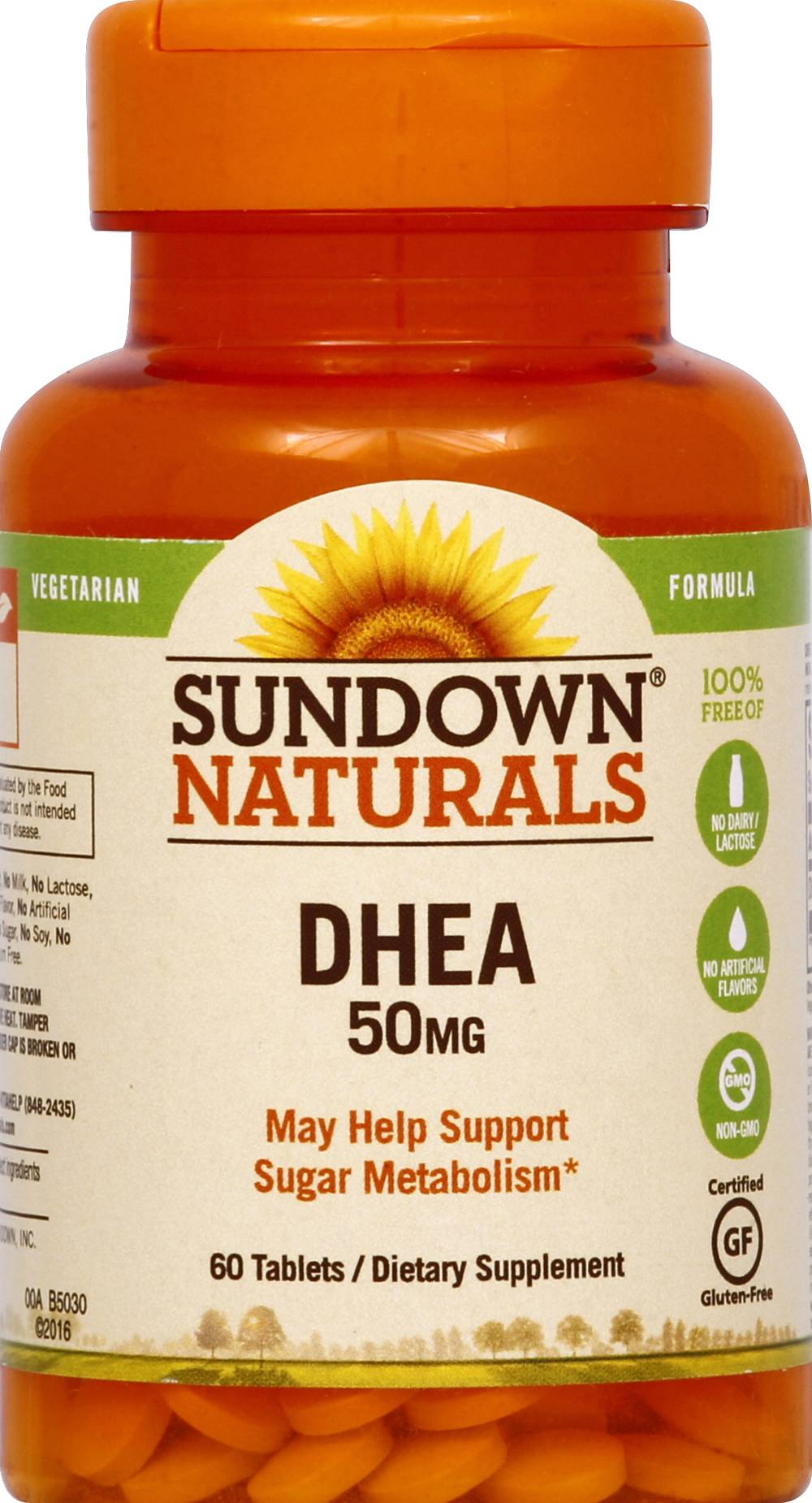 Sundown Naturals 50Mg Dhea Dietary Supplements (60 ct)