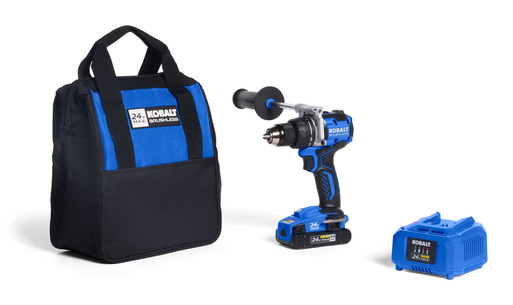 Kobalt 24-volt 1/2-in Keyless Brushless Cordless Drill 1 -Batteries Included, and Charger Included