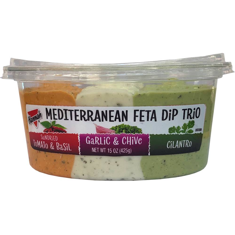 Hannah Mediterranean Feta Dip Variety pack (15 oz)