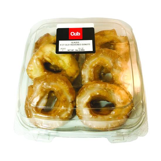 Cub Glazed Old Fashioned Donuts 6ct