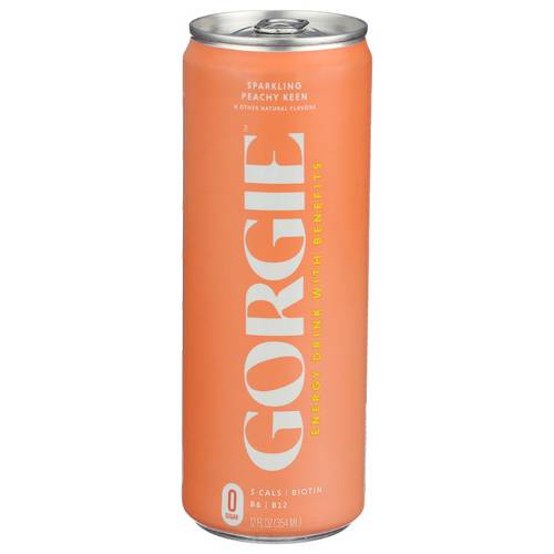 Gorgie Sparkling Peachy Keen Energy Drink With Benefits