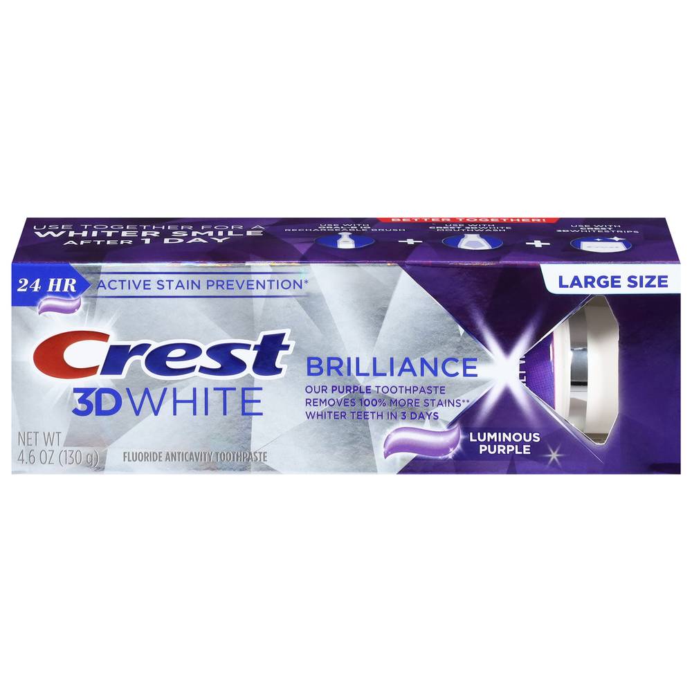 CREST 3d White Brilliance Luminous Purple Toothpaste