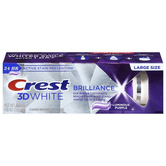 Crest 3d White Brilliance Luminous Purple Toothpaste