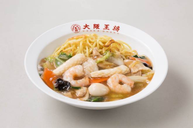 五目あんかけ焼きそば Fried  Noodles with Chop-Suey Sauce