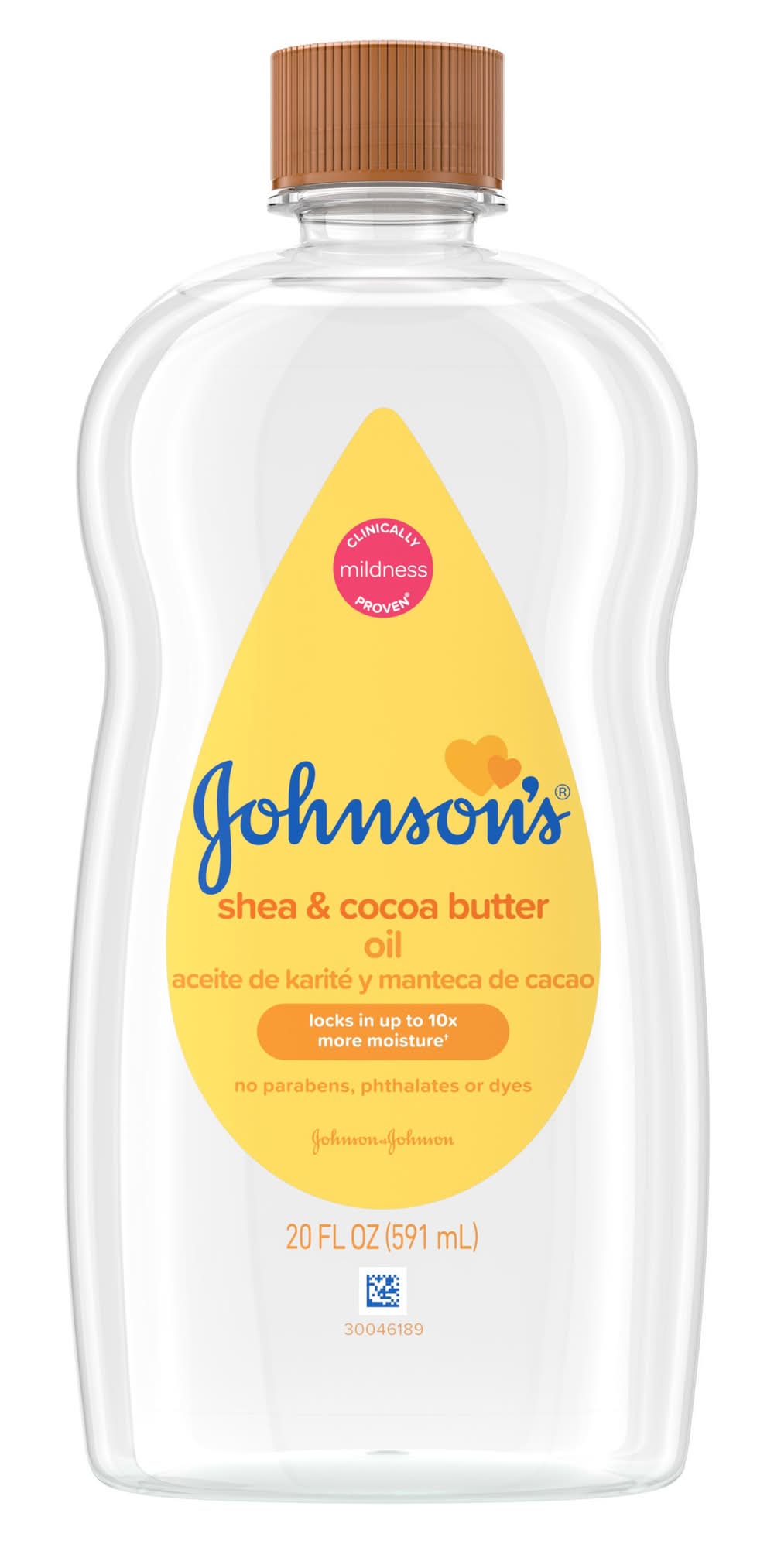 Johnson's Shea & Cocoa Butter Baby Oil (20 fl oz)