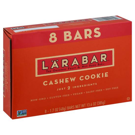 Larabar Gluten Free Vegan Cashew Cookie Bars (8 ct)