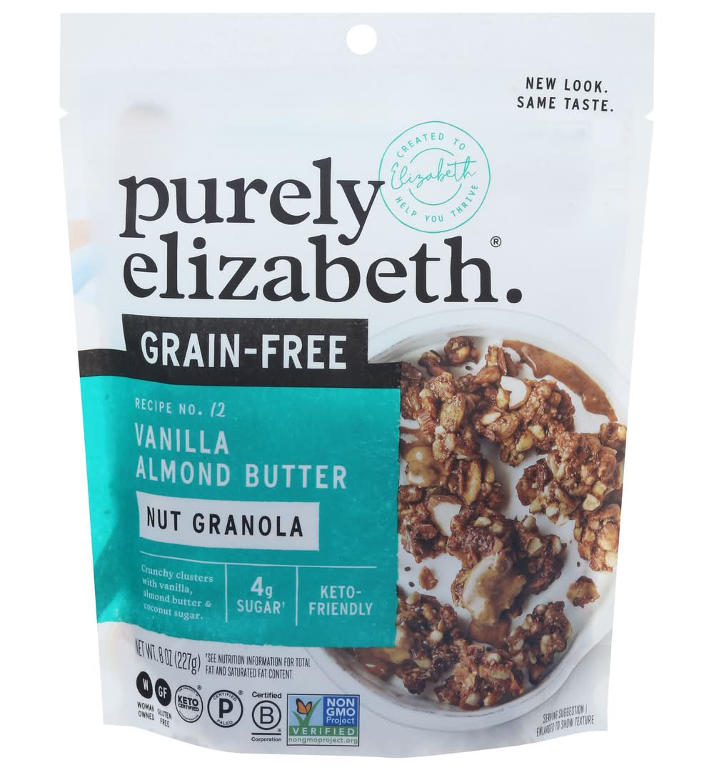 Purely Elizabeth Grain-Free Nut Granola Clusters, Vanilla Almond Butter (8 oz)