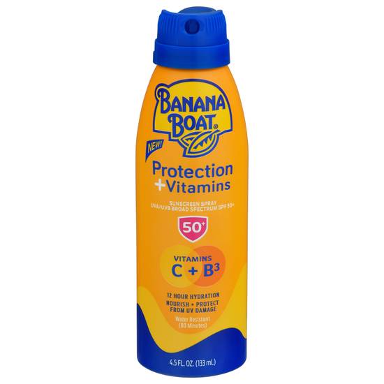 Banana Boat Protection + Vitamins Spf 50 Sunscreen Spray